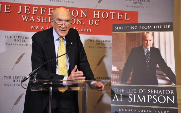 Senator Alan Simpson was honored by a litany of Washington luminaries at The Jefferson.  (Photo: Haddad Media)